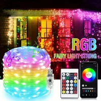 LED String Light Bluetooth Fairy Light USB 5V 20m 10m 5m Dreamcolor Music Sync Party Garland Decor