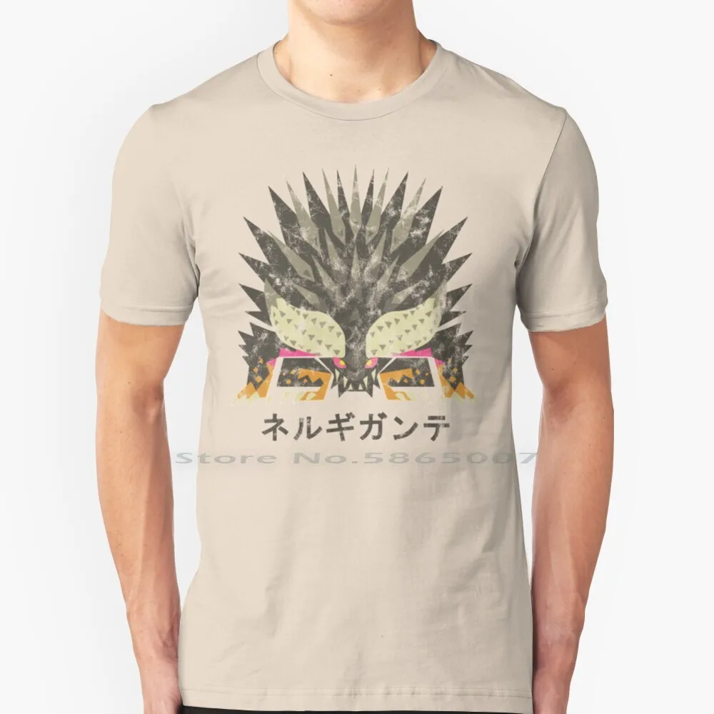 Monster Hunter World Kanji Icon T Shirt 100% Cotone Kulu Ya Ku Monster Hunter World Gaming Gamer Iceborne Daunless Kanji