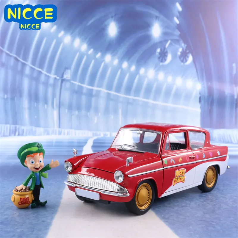 

Nicce 1:24 1959 Ford Anglia Diecast Metal Model Car Alloy Toy Car for Kids Crafts Decoration Gift Collection Z43