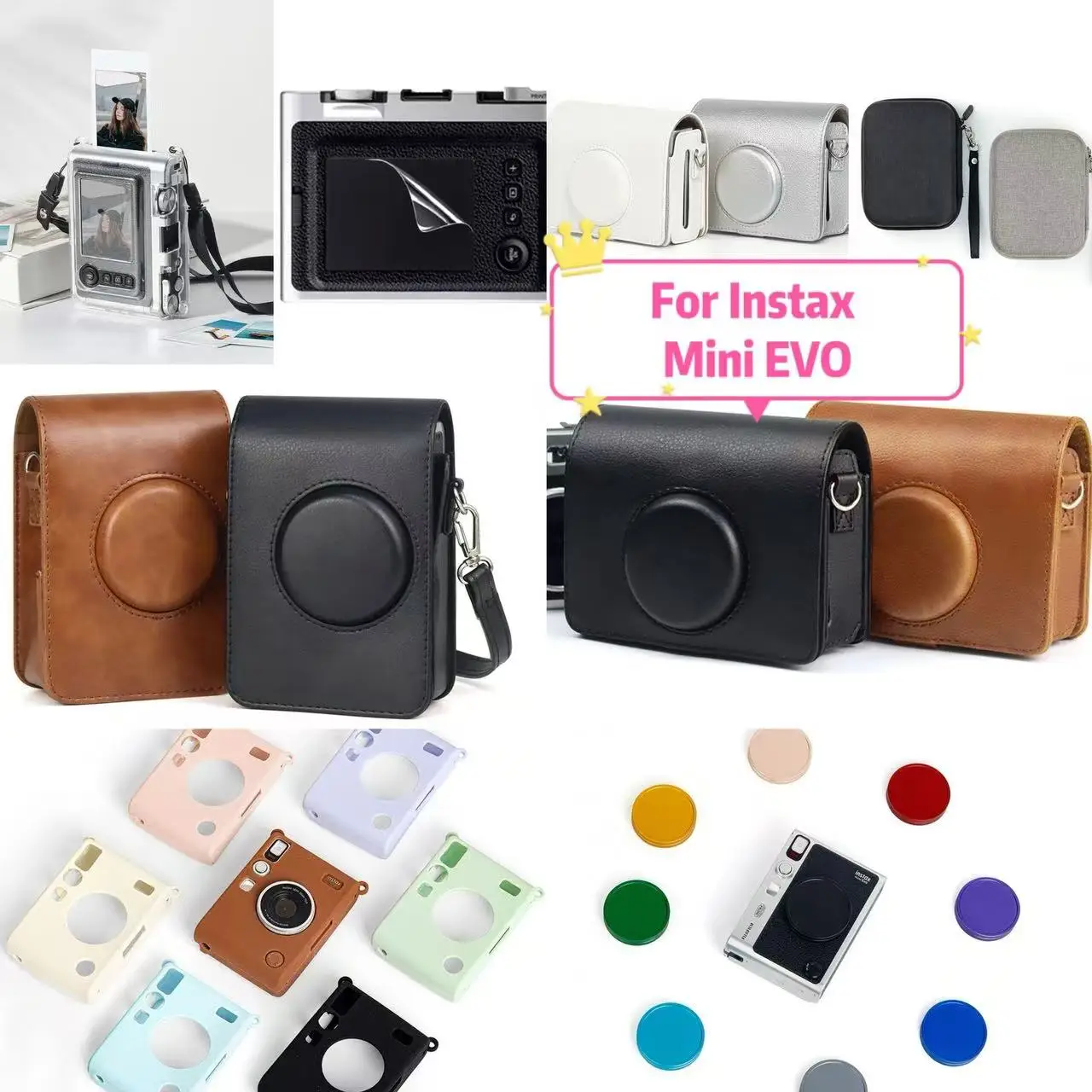 Instax mini EVO Protective Camera Case Bag for Fujifilm