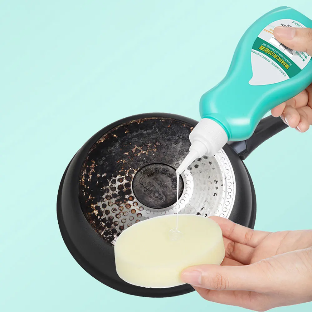 Kitchen Heavy Oil Cleaner Pan Pots Scrubber Concentrated All-Purpose Range Hood Cooktop Pots Stubborn Stains Remove