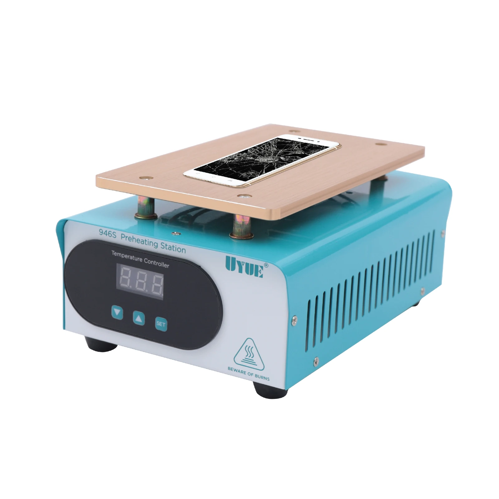 CPB Heating Pad for Screen Separation, Efficient 7.484.33" Plate, Precise Temperature Control with LED Display, Safe & Durable