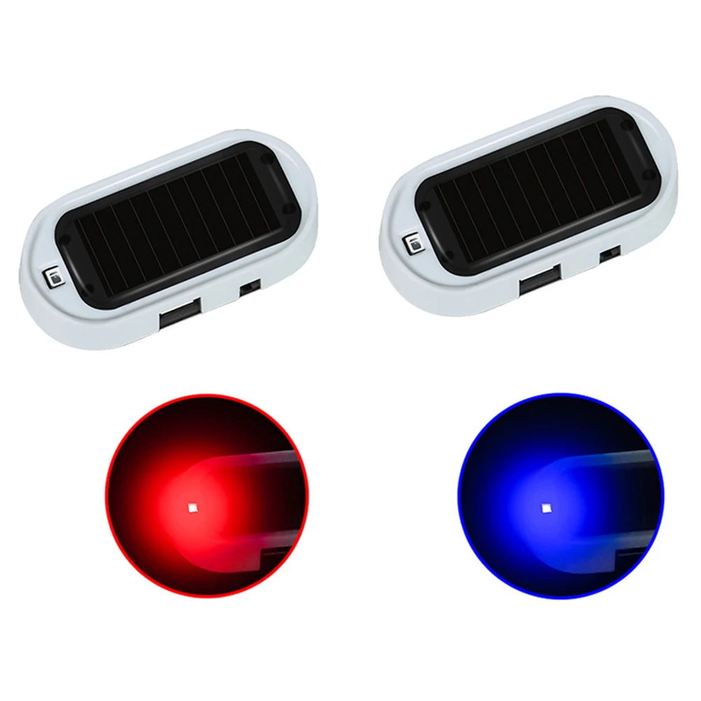 Tanio Solar USB zasilany samochód Alarm LED Light z zabezpieczeniem przeciw kradzieży sklep