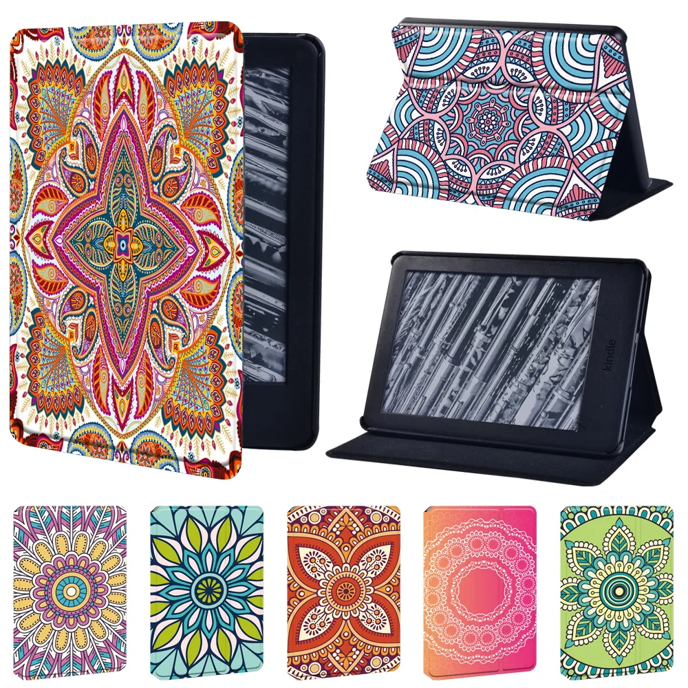 Per Kindle Paperwhite 5 11Th Case/Kindle Paperwhite 1 2 3 Cover/Kindle 10Th/8Th Custodia Per Tablet In Pelle Con Motivo Mandala