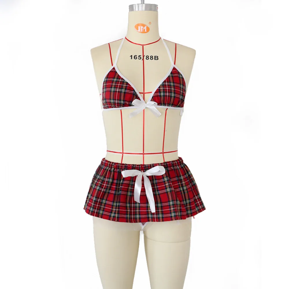 Women lingerie S-5XL lace French school girl cosplay sexy outfit underwear set