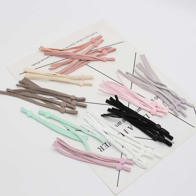 100metres/lot 5mm Plain Colour hollow elastic cord polyester stretch cords for adjustable mask cord ear rope DIY accessories