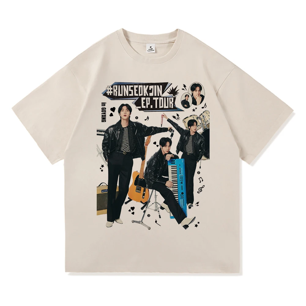 #RUNSEOKJIN EP TOUR Tシャツ 2025 Jin Runseokjin EP Tour T Shirt Hot Fashion Womne New