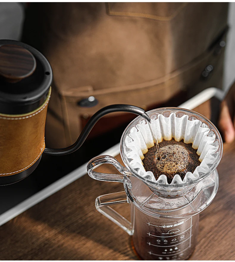 MHW-3BOMBER 50 Sheets of Cake Coffee Filter Paper for 1-4 Cups of Espresso Disposable Casual Home Hand Brewed Coffee Accessories Image 18