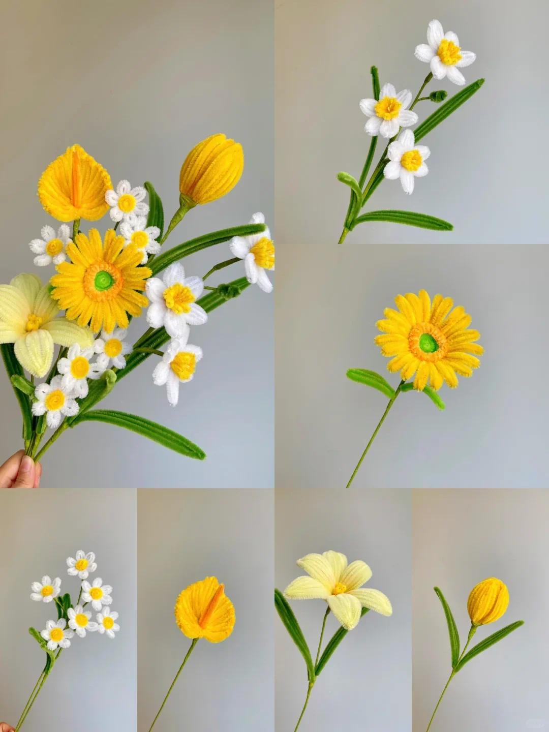 SEQUENTIAL Pipe Cleaners For Crafts - 10 Pack Super Soft Yellow Chenille Stems, 30cm X 6mm - Arts & Crafts Supplies