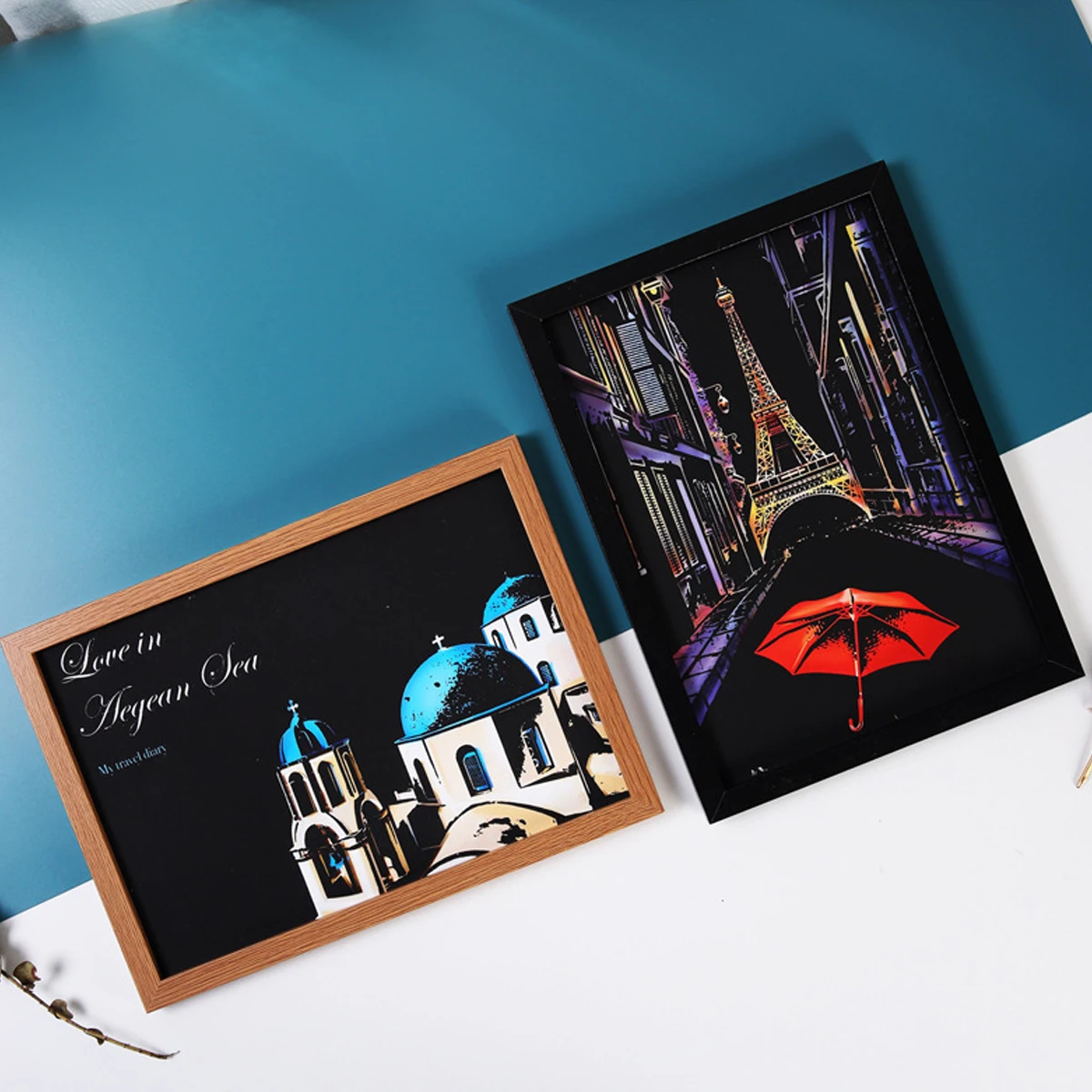 World Landscape Scratch Art Paper - Creative DIY Handmade Gifts