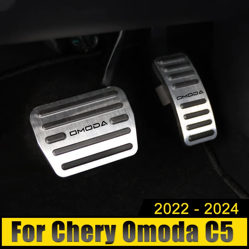 Per Chery Omoda 5 C5 Fx 2022 2023 2024 In Lega Di Alluminio Acceleratore Per Auto Pedale Ful Pedali Freno Pastiglie Di Copertura Accessori Antiscivolo
