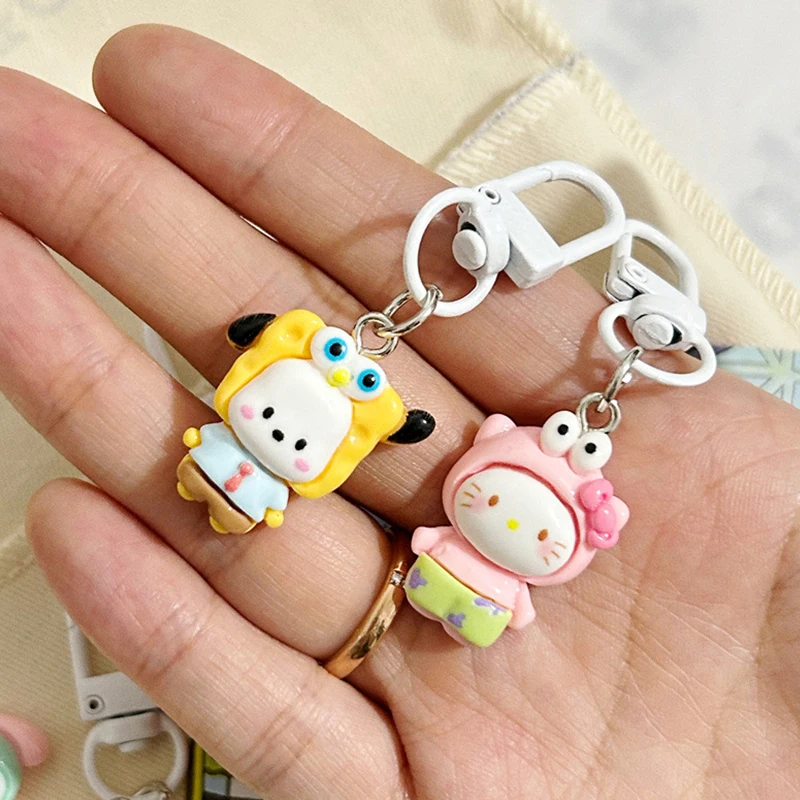 

Sanrio My Melody Kuromi Мини Забавный брелок для перекрестной одежды милый школьный рюкзак с подвеской Интересные рождественские маленькие подарки