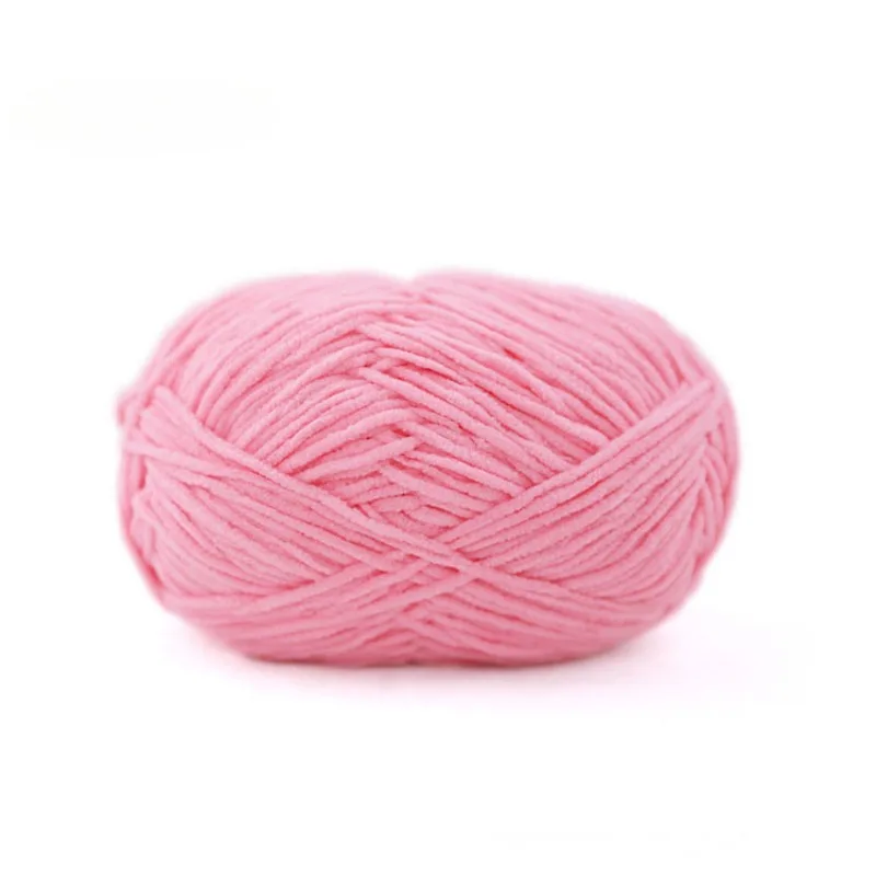 3mm Matte Chenille Yarn 50g DIY Hat Glove Scarf Crochet Thread,Woven Handmade Doll Pendant Ice Bar Thread,Holiday Gift Wool Yarn 5