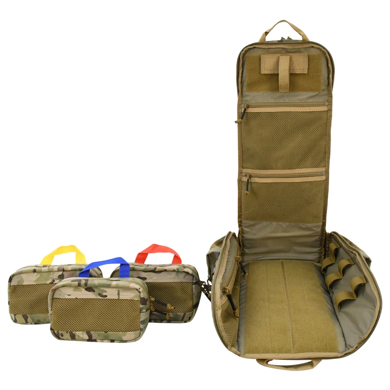 Tactical outdoor medical backpack, large capacity camping and mountaineering backpack, outdoor emergency medical kit 3