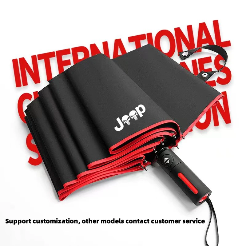 Car Automatic Folding Windproof Sunshade Umbrella For Jeep Renegade cherokee Wrangler JK Grand Cherokee Compass Auto Accessories car windshield sunshade