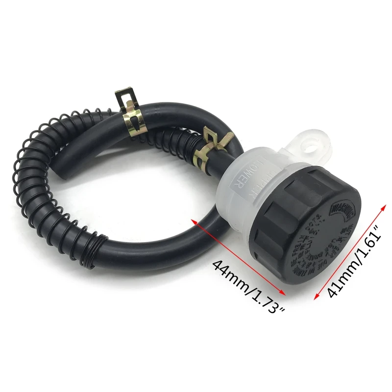 오토바이 브레이크 마스터 실린더 브레이크 펌프 탱크 오일 컵 유체 병 저수지 50CC 70CC 110CC 1 용 호스 라인