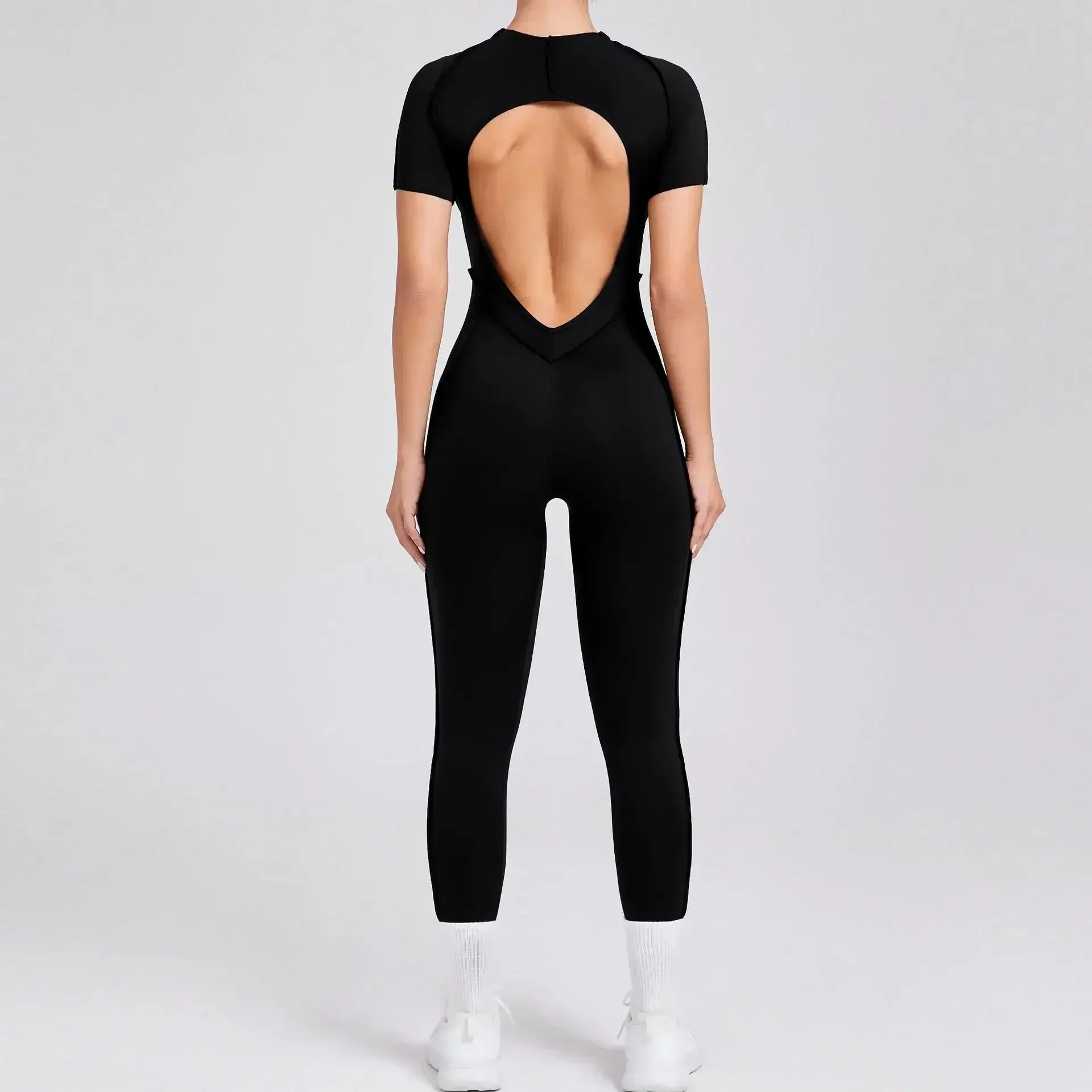 Sports Jumpsuit Sportswear Woman Gym Set Sport Outfit Fitness Overalls Yoga Clothes Tracksuit Mono Mujer Navy Red Coffee yoga set sports set gym workout set sportswear set fitness set fitness jumpsuit fitness one piece wear