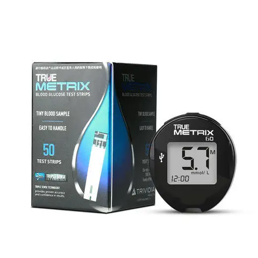 Sincare True Metrix Precision Alloy Blood Glucose Test Paper For Home Use/kit set/only kit