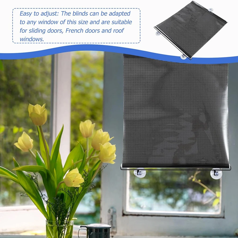 Blackout Blinds for Window Vertical Blinds Without Drill Blackout Roller Blind Curtains Drilling Rolls Shutter Black Out Home