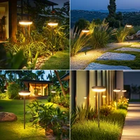Lampe solaire de jardin extérieure à effet balayant par le vent, lumières solaires oscillantes lumineuses, étanches IP65 pour l'extérieur, la cour, le chemin, la terrasse, la pelouse 6