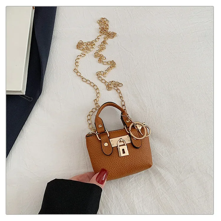 2026 Mädchen Handtasche Kleine Quadratische Tasche 2025 Sommer Neue Klassische Kinder Umhängetasche Schlüsselanhänger-Geldbörse – Detail 21
