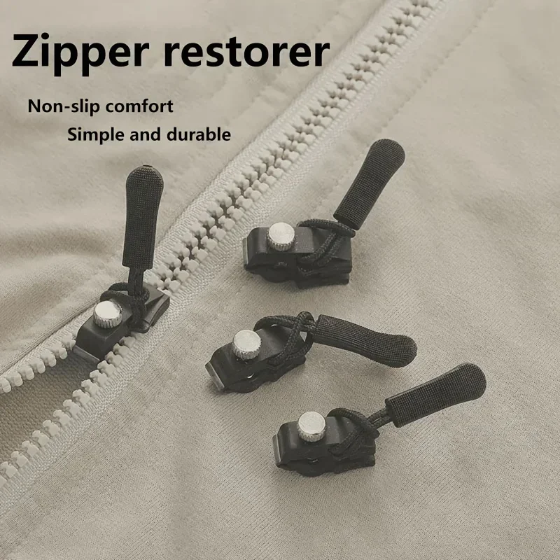 3-6pcs Universal zipper Quick Repair slider Easy to install Seamless replacement zipper head for Jackets Luggage