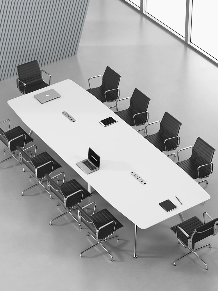 

Conference table long table and chair combined conference room simple and modern negotiation table large and small rectangular d
