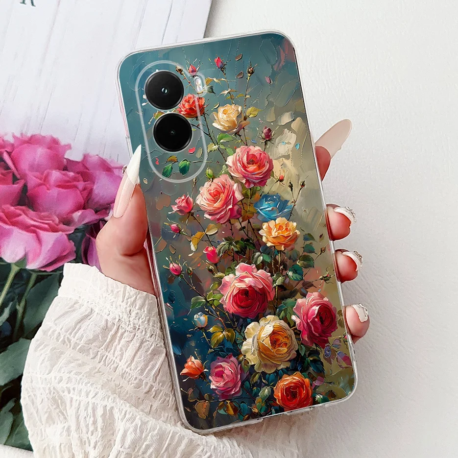 Stylish Painted Soft Silicone Phone Case - Popular Fashion Design