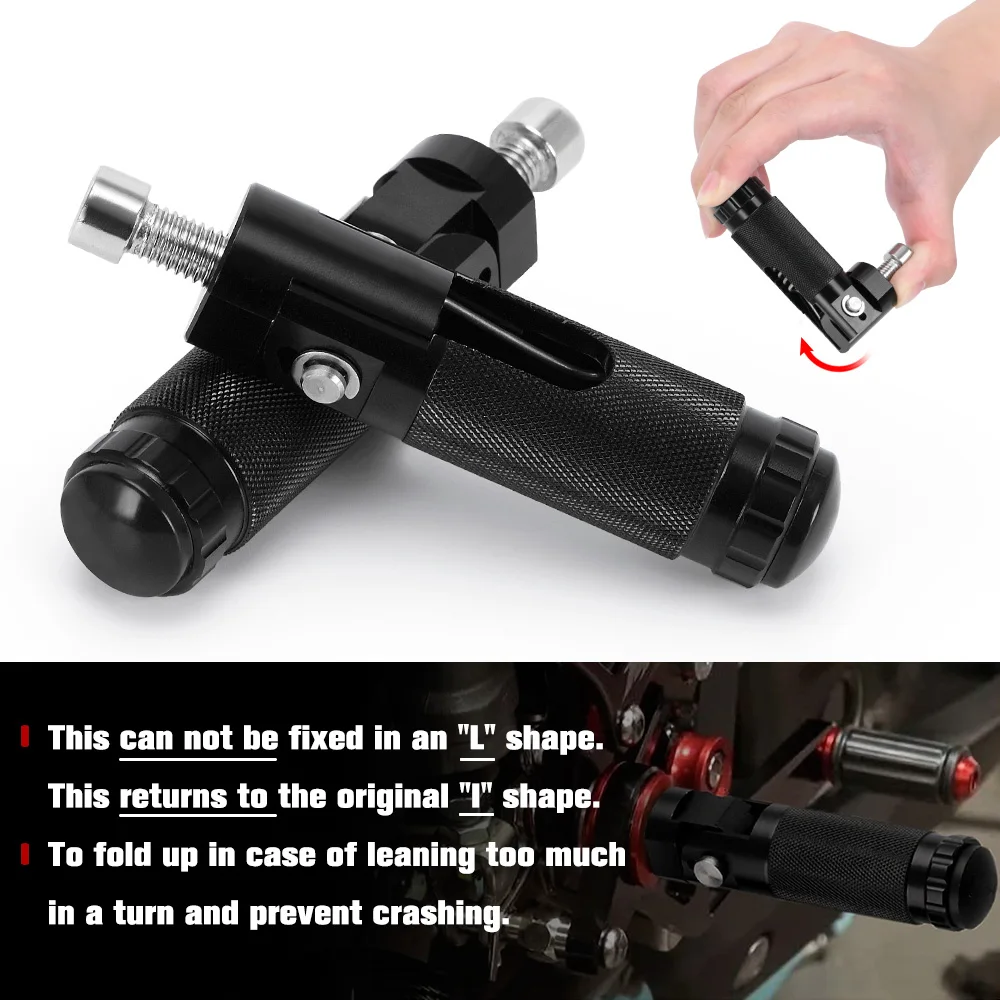 Motorcycle Footpegs CNC Aluminum Motor Bike Universal Folding Footrests Foot Pegs Premium Rear Foot Pedals motorcycle accessories,motorcycle foot pedals,motorcycle footrests Frepose Pieds Moto