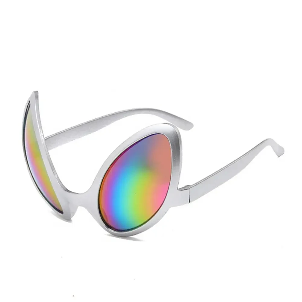 Creative Party Eyeglasses Rainbow Lenses Sunshade Eyewear Alien Glasses Uv-anti Funny Sunglasses funny sunglasses