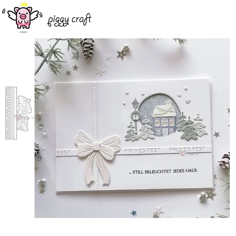 돼지 공예 금속 절단 다이 컷 다이, 몰드 활 타이 장식, 스크랩북 종이 공예 나..