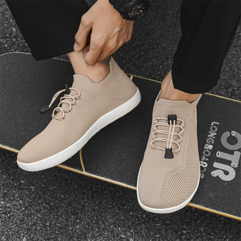 Atmungsaktive Barfußschuhe Aus Mesh Für Herren Mit Breiter Zehenbox_voghion.com
