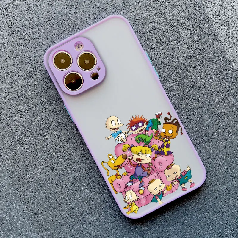 thumbnail image 1 of Cartoon Funny R-Rugrats Phone Case For iPhone 15 11 12 13 Pro Max X XR XS 7 8 SE 14Plus PC TPU Colourful Cute Covers, 1 of 5