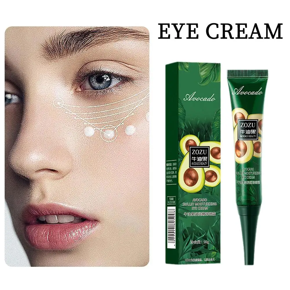 Avocado Eye Cream Moisturizing Rejuvenation Anti-Wrinkle Puffiness Dark Circles Eye Bags Nourishing Brighten Eyes Care Products