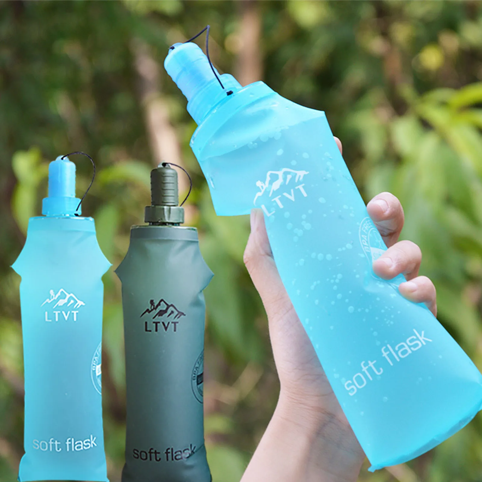 Flexible Water Bottle Foldable Travel Water Bag Portable Sports Travel Bottles For Profession Sports And Daily Life For