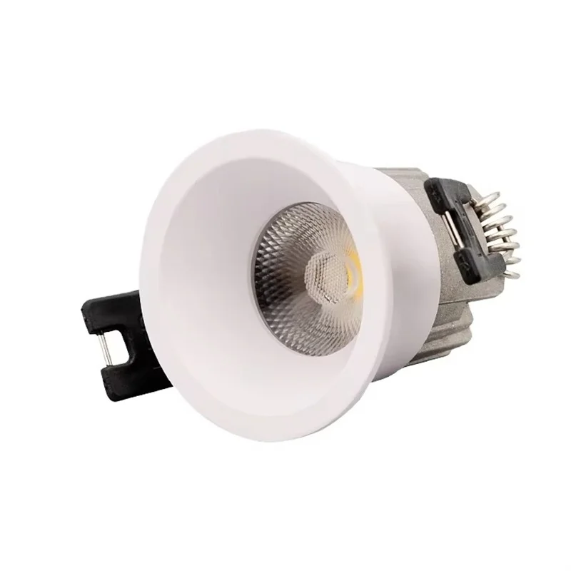 Mini Recessed LED Downlight 3W 5W Dimmable COB Spotlight 110V 220V 2700K 3500K 5000K 24&deg; Small Opening Interior Lighting
