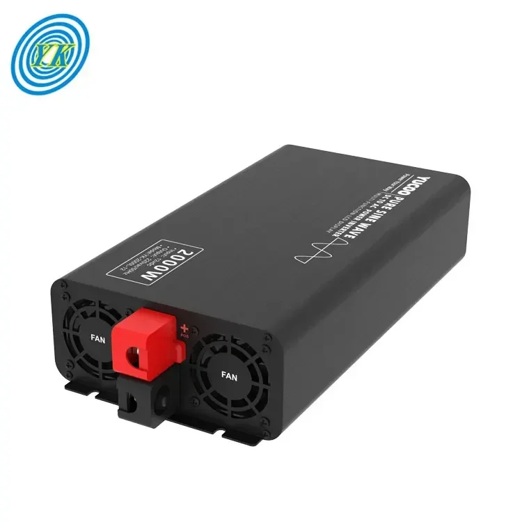 디지털 LCD 디스플레이 12V 24V 48V 60V DC에서 220V AC 2000W 순수 사인파 인버터
