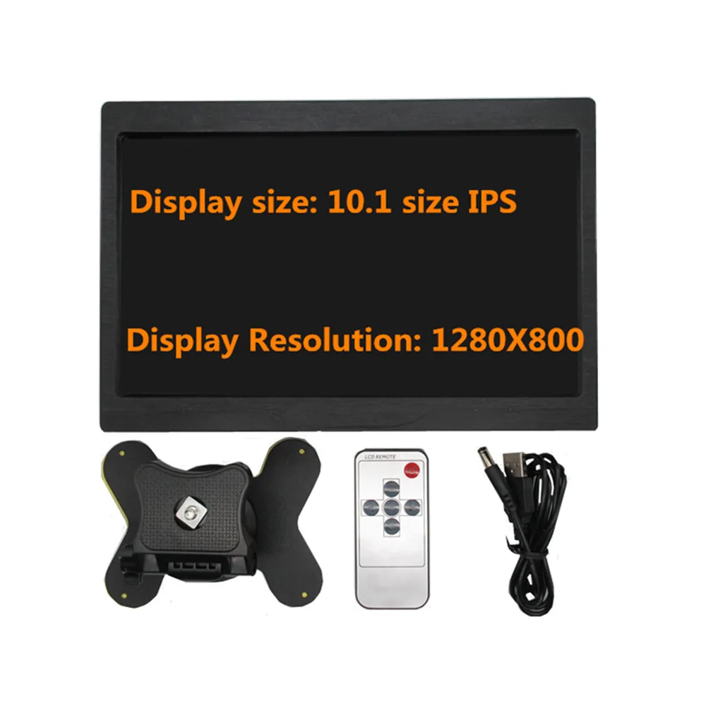 10.1 Pollici 1280*800 Ips Hdmi Hd Vga Av Display Monitore Multiuso Per Raspberry Pi 1 2 3 4 Banana/Orange Pi Mini Computer