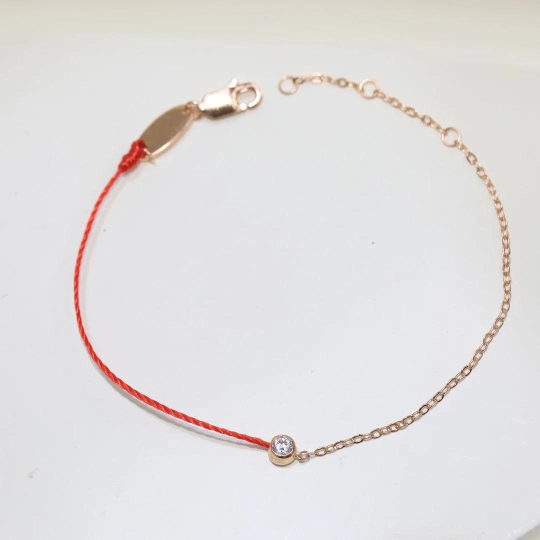 2022 Brand French Red Rope Bracelet Jewellery Dating Cute, Fashionable And Versatile Diamond Inlay Lucky Red Rope