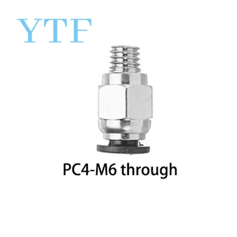 3D 프린터 퀵 커넥터, V6 V5 J-헤드 보우덴 공압 마우스 PC4-01M6, M5m10 KJH 스루, 5 개