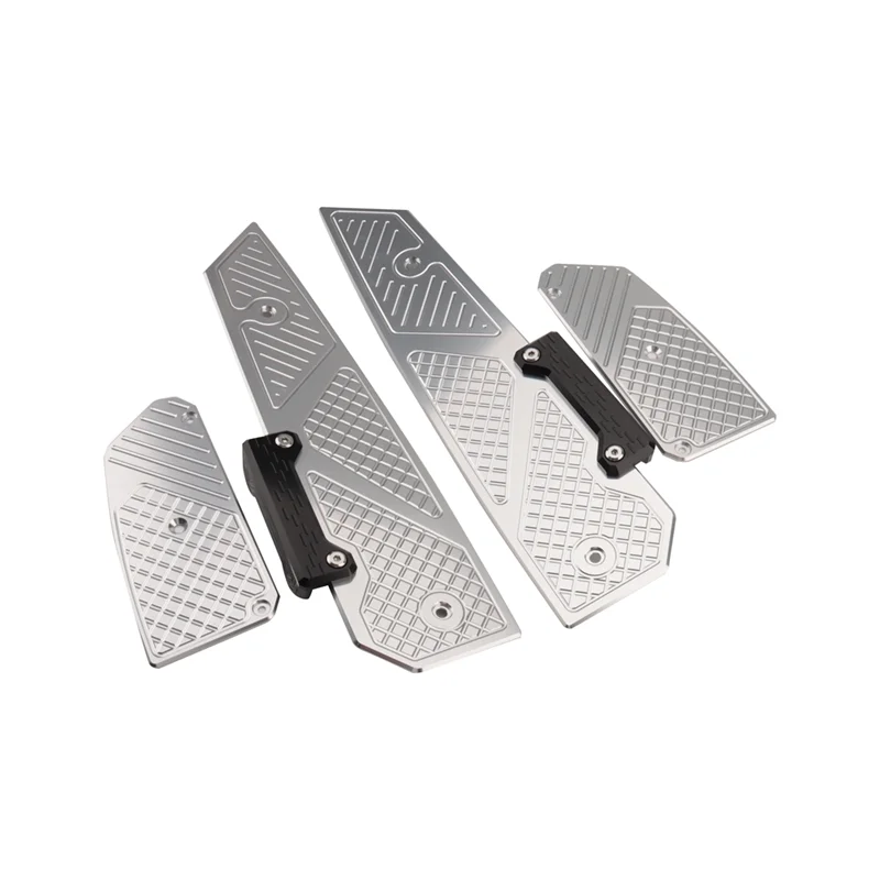 

For Honda Forza300 2017-2020 Forza350 2018-2022 Motorcycle Footrest Footpad Pedal Plate Accessories ,Silver