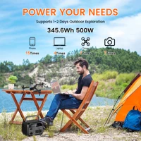 500W Portable Power Station 345.6Wh 108000mAh Solar Generator LiFePo4 Battery 110V 220V Energy Storage Supply Camping Outdoor ﻿ 2