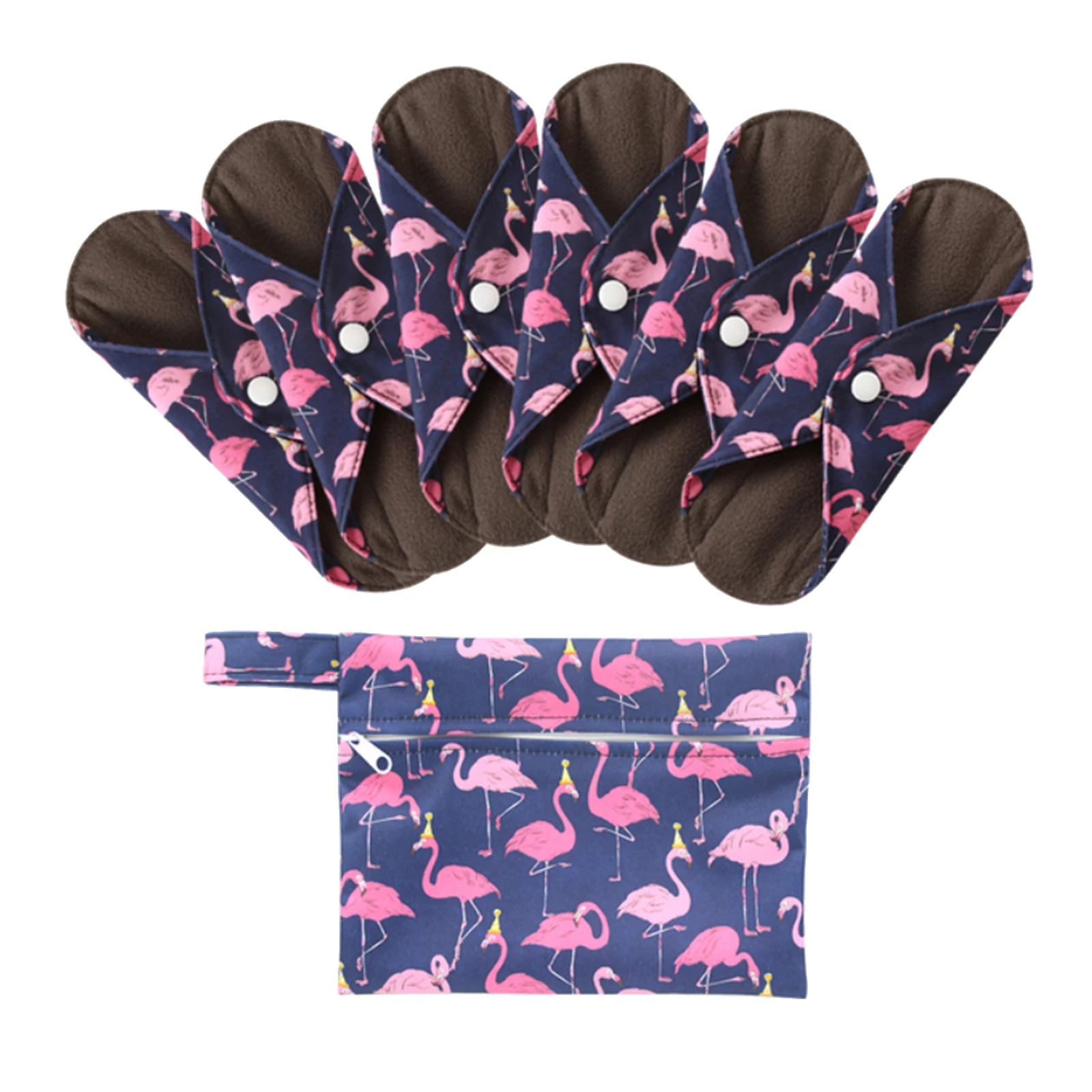 Sanitary pads Reusable Bamboo Charcoal Sanitary Napkins Regular Flow Pads Healthy Feminine Hygiene Feminine Menstrual Pads Combo Pack