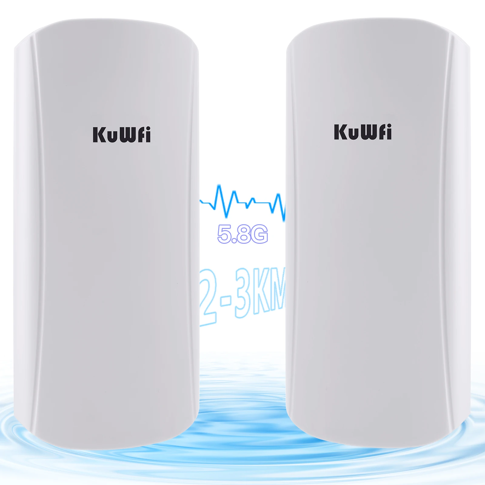 thumbnail image 1 of Kuwfi 5GHz 450Mbps Wifi Bridge CPE para exteriores Repetidor inalámbrico de largo alcance Punto de acceso AP WiFi Bridge Cliente Router, 1 of 5