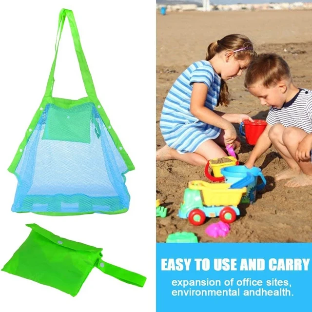 Outdoor Beach Mesh Bag Children Sand Away Foldable Portable Kids