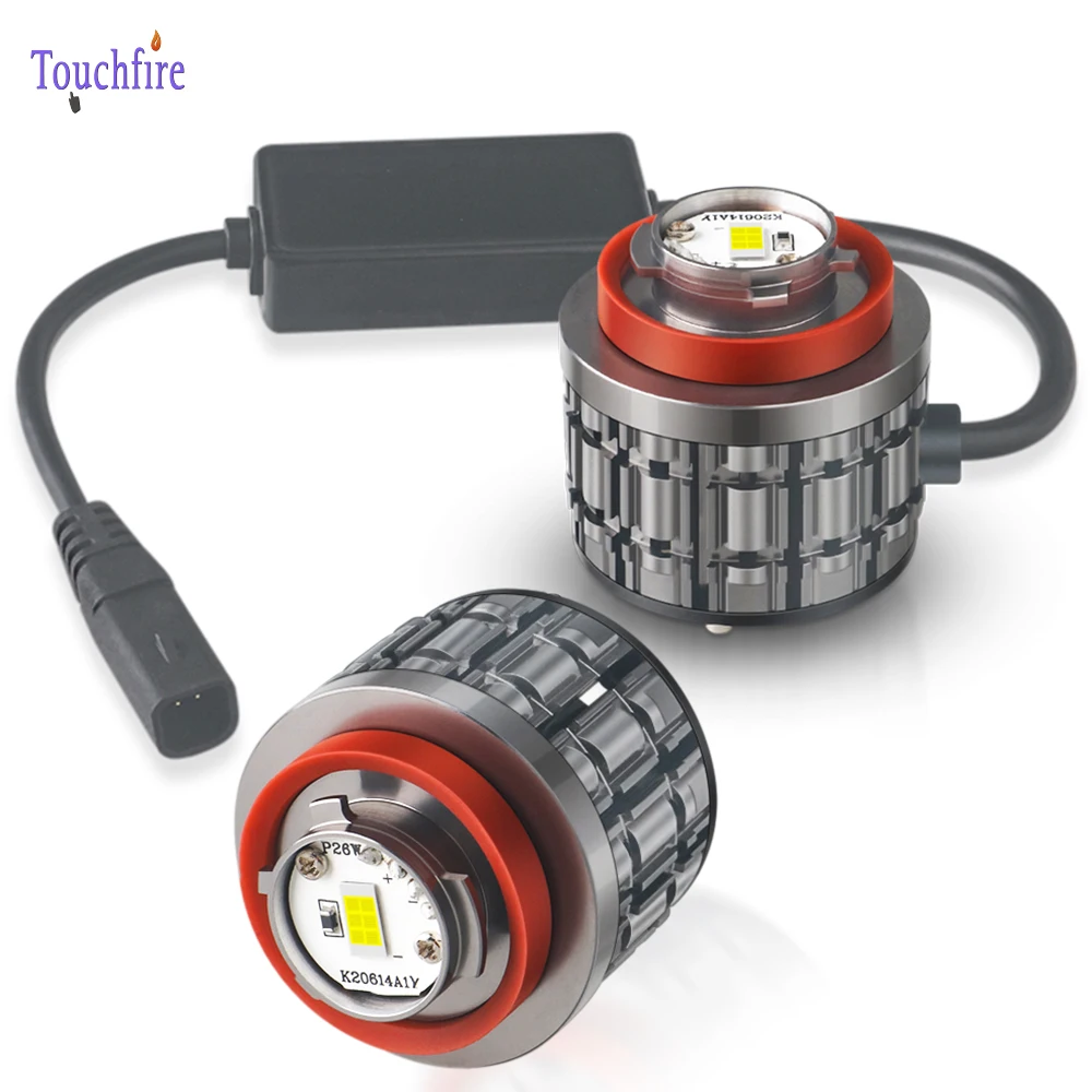 2개/로트 80W L1B LED 안개등 CSP 3570 LED 칩 고휘도 플러그 앤 플레이 6000K 화이트