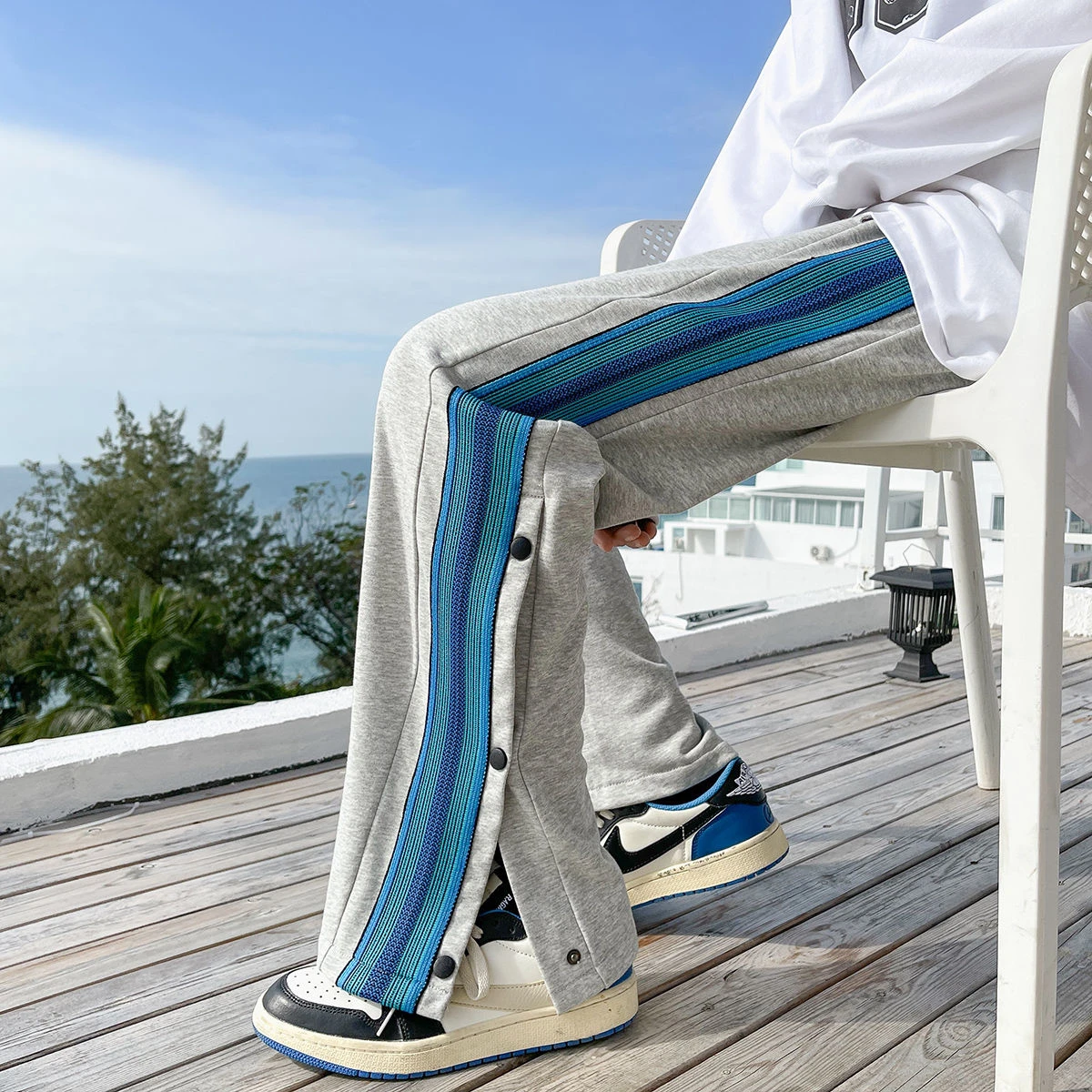 Fashion Trend Jogger Sweatpants Grey 