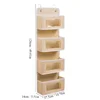 1pc Four-layer Storage Bag Door Hanging Fabric Organizer Bag For Sundries Items Underwear Socks 6