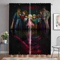 Stranger Things Blackout Curtains 2 Pieces Home Interior Curtains for Living Room Curtain Halloween Decoration Tulle for Bedroom 1