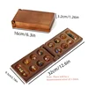 Mancala Game African Gem Chess Barn game with  Glass Stones Household Interactive Toys for Parents and Kids 4